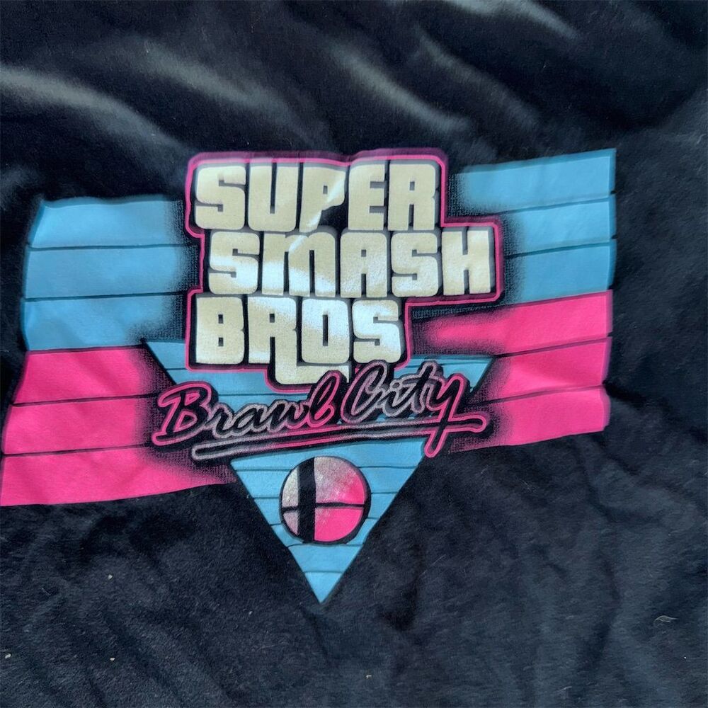Nintendo Super Smash Bros Brawl Men's M Black Graphic T-Shirt